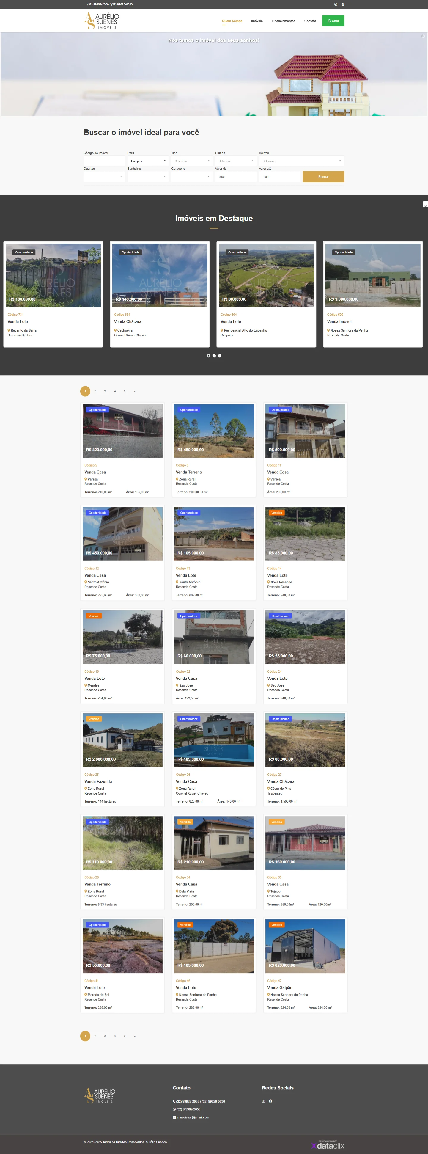 Website Aurélio Suenes