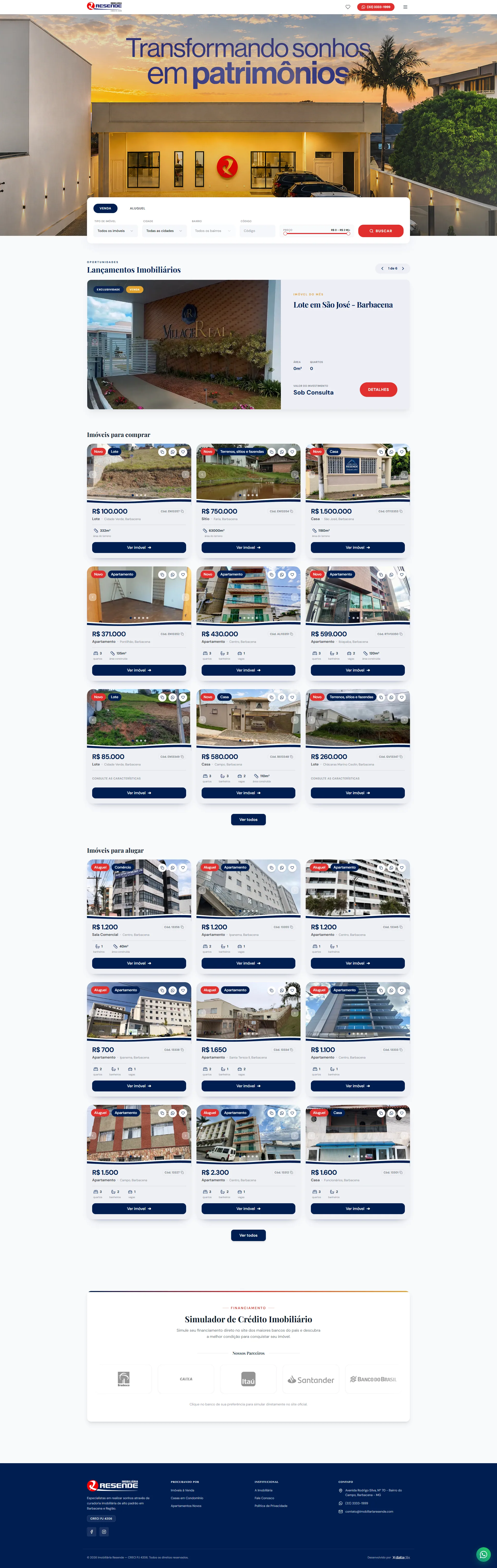 Website Imobiliária Resende